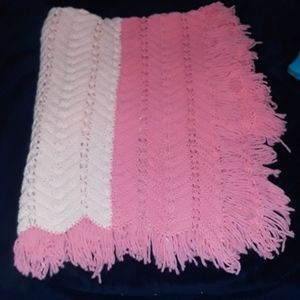 Hand knit baby blanket